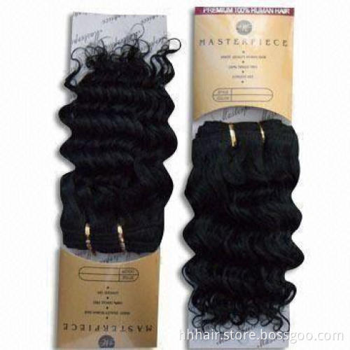 Hair Weft, Made of 100% Human Hair, Machine-made, Available in Various Styles